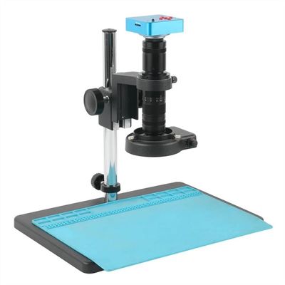 Microscope Accessories Kit 48MP 51MP 4K 2K HDMI USB VGA Video Microscope Camera with 200X 300X 600X 800X Parallel Light Path Monocular Zoom C mount Lens Microscope Slides ( Color : 48MP 2K TF HDMI USB