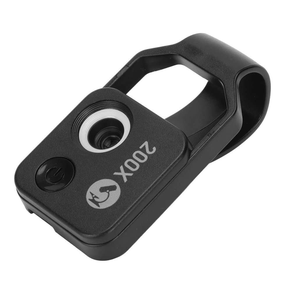 200X Zoom Phone Portable Microscope with LED Light Mini Pocket Microscope Mobile Phone Camera CPL Lens (Black)