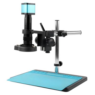 Microscope Accessories Kit Microscope Video Camera set 48MP 51MP 2K 4K HDMI USB Phone Jewelry Appraisal Repair Testing Check Rotatable 180X 300X Digital Video Microscope Camera Set Microscope Slides (