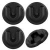 4pcs CB Radio Microphone Hanger, Round Microphone Mic Hanger Holder Mount Back CB Radio Microphone Mic Hanger Holder Mount with Adhesive Compatible with Alinco Anytone Bao-Feng view 1