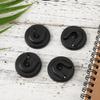 4pcs CB Radio Microphone Hanger, Round Microphone Mic Hanger Holder Mount Back CB Radio Microphone Mic Hanger Holder Mount with Adhesive Compatible with Alinco Anytone Bao-Feng view 4