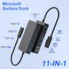New Microsoft Surface Dock 2 with 4K HDMI+VGA, 11 in 1 Microsoft Surface Docking Station for Microsoft Surface Pro 10/9/8/X/7/6/5/4/3,Surface Laptop 6/5/4/3/2/1,Surface Laptop Go 3/2/1,Surface Book view 2