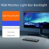 Computer Monitor Lamp, RGB Monitor Light Bar Backlight, Adjustable Brightness and Color Temperature, for Desk/Gaming/Home/Office view 2