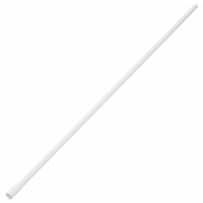 vidaXL Cable Trunkings with Clips-White PVC Cord Hider Raceway Wire Cover, Cuttable & Paintable, Screwable Clip for Wall/Floor/Ceiling 3.3 ft Length