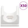 vidaXL Cable Trunkings with Clips-White PVC Cord Hider Raceway Wire Cover, Cuttable & Paintable, Screwable Clip for Wall/Floor/Ceiling 3.3 ft Length view 3