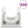 vidaXL PVC Cable Trunking Raceway Wire Cover with Clips - White, Durable Cord Management System, Cuttable and Paintable, Home and Office Organizer view 3