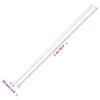 vidaXL PVC Cable Trunking Raceway - White Wire Management Cord Hider with Clips, Cuttable, Paintable, Screwable for Home/Office view 2