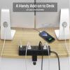 CCCEI Standing Desk Clamp Power Strip with 15 Outlets, Black Desktop Edge Mount Surge Protector Outlet, Fast Charging USB-A and 45W USB-C Ports, 6 FT Flat Plug, Black Fit 1.6 inch Table top. view 4