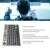 10in Transparent Wireless Keyboard, Multi-Device Slim Wireless Keyboard Multi Device Connect Backlight Ultra Thin Tablet Keyboard (Black) view 3