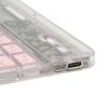 10in Transparent Wireless Keyboard, Multi-Device Slim Wireless Keyboard Multi Device Connect Backlight Ultra Thin Tablet Keyboard (Pink) view 4