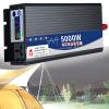 Dfdieratve 5000W Pure Sine Wave Inverter 12V 24V 48V DC to 110V AC Converter, Car Power Inverter for Home,Camping, RV, Truck, Vehicles, Emergency,1AC Outlets,12v view 1
