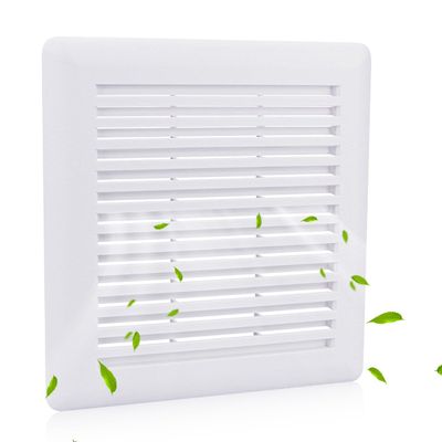 NOOTO C350GN bathroom exhaust fan cover Replacement bathroom fan cover for square ceiling or wall mounted bathroom fan cover replacement with springs covers-Plastic Cover White S97017068