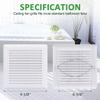 NOOTO C350GN bathroom exhaust fan cover Replacement bathroom fan cover for square ceiling or wall mounted bathroom fan cover replacement with springs covers-Plastic Cover White S97017068 view 2