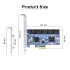 10-Port PCIe SATA 3.0 Expansion Card, x1 Lane with 10 SATA Data Cables, Supports 6Gbps SSD/HDD Storage Upgrade for Desktop PC view 3