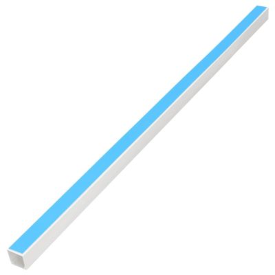 vidaXL Cable Trunking Management Cord Hider - PVC Wire Cover, Self-Adhesive, Cuttable, White, Organizer for Home/Office, Set of 10