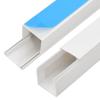 vidaXL Cable Trunking Management Cord Hider - PVC Wire Cover, Self-Adhesive, Cuttable, White, Organizer for Home/Office, Set of 10 view 4