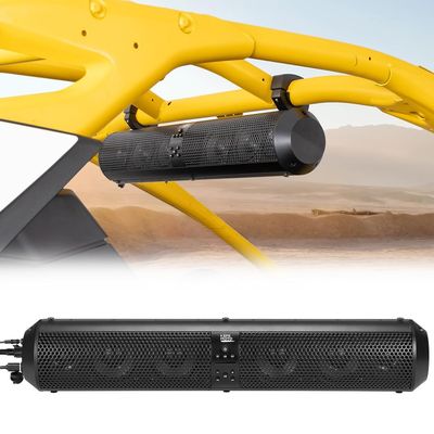 KEMIMOTO 28 INCH UTV Sound Bar, Golf Cart Speaker Bluetooth-Compatitble, IPX5 Waterproof ATV SoundBar Compatible with RZR Can-Am X3 Defender CFMOTO for 1.56"- 2.25" Roll Cage