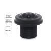 Fish Eye Lens 5 Mega Pixel 1.56mm F2.0 1/2.5" 180 Degree M12 Mount Lens for Video Surveillance Cameras - Wide Angle Lens for Clear and Detailed Images view 2