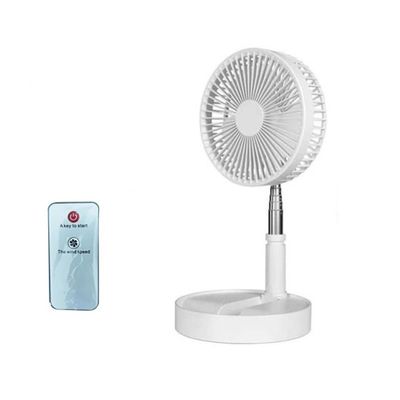 Luejnbogty 7200MAh Portable Fan Rechargeable Mini Folding Telescopic Fan Low Noise Electric Cooling Fan for Outdoor Home B