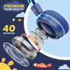 Cowyawn USB Type C Kids Headphones for School, Wired Toddler Headphones, 94dB Volume Limited, HD Stereo Sound, Foldable Lightweight On-Ear Wired Headphones for Kids/Children/Teens/Boys (Dark Blue) view 3