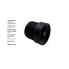 2.4mm M12 Lens 1/3 Inch 5MP F1/2.0 No Distortion for CCTV Camera view 2