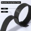 150PCS Cable Ties, 4+6+8+10 inch Cable Ties for Cable Management, Adjustable Fastening, Multi-Purpose Reusable Hook and Loop for Home, Office and GarageBlack view 3
