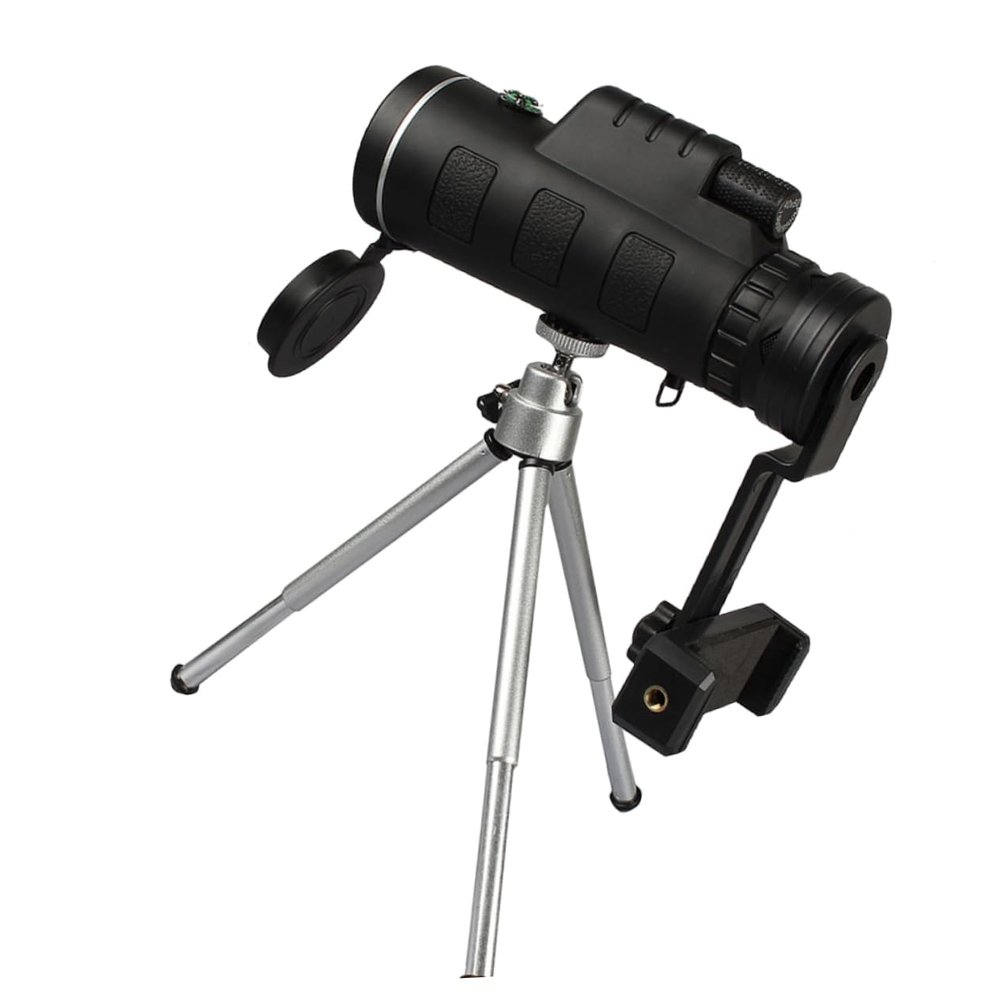 HOOTNEE Monocular Telescope with Phone Clip Tripod Night for Low Light Viewing Portable Compact Design for Outdoor Activities Like Birdwatching Sports and Concerts