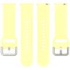 FitTurn Compatible Replacement Strap for CMF Watch Pro (D395), 22mm Silver Buckle Reverse Buckle Silicone Strap for CMF Watch Pro D395, for Men/Women (Large, Yellow) view 2