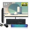 HP ProDesk 600 G4 Mini Desktop PC with 24" FHD Monitor and RGB Speakers PC Set, Intel Core i5-8500T, 8 GB RAM, 256 GB SSD, Keyboard & Mouse, Windows 11 Pro (Renewed) view 1