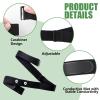 Heart Rate Monitor Chest Band for Polar H10 H9 H7, Adjustable Waterproof Soft Replacement Chest Strap Compatible with Polar Wearlin Garmin Dual Running HRM (Black Length 25.6"-37.4") view 3