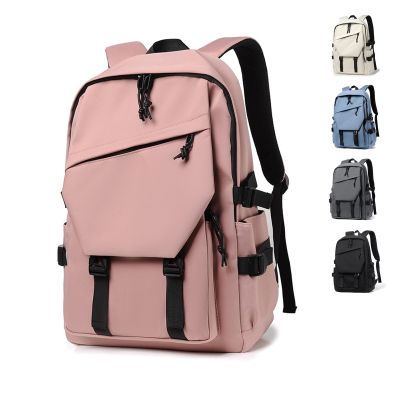 DirectNine Basics Casual Backpack for Men Women,Lightweight Daypacks Laptop Durable Waterproof Work Computer Bag Travel Hiking Business Bag (Crayon Powder), 18.5x12.6x6.3IN