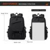 DirectNine Basics Casual Backpack for Men Women,Lightweight Daypacks Laptop Durable Waterproof Work Computer Bag Travel Hiking Business Bag (Crayon Powder), 18.5x12.6x6.3IN view 2