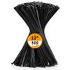Cable Zip Ties 12 inch Cehony 500 Pack Black Zip Ties Heavy Duty 50lbs Tensile Strength Plastic Zip Ties for Outdoor and Indoor Multi-Purpose Cable Ties Self-Locking UV Resistant Wire Ties Wraps view 1