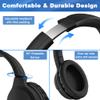 Joysico 19.5Ft / 6M Long Cord Over Ear Headphones with Volume Control, 16Ft Long Cord in-Ear Earbuds with Mic and Volume Control Bundle, Spring Coil Wire, Extension Cable, 3.5mm AUX, for TV PC Laptop view 4