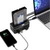 External 2.5"/3.5" USB 3.0 5Gbps SATA Hard Drive Docking Station HDD SSD Box 2 x USB 3.0 Hub TF/SD Card Reader Support UASP view 4