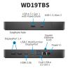 Dell WD19TBS Docking Station, Performance Dock WD19TBS with 180W Power Adapter + 130W Power Delivery + HDMI Cable + DisplayPort Cable view 2