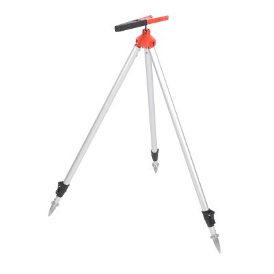 Retractable Aluminum Alloy Total Station Tripod, Stable Accurate Surveying Prism Pole, Wide Application for Construction Sites