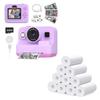 Yehtta Kids Camera Instant Print,2.4in Screen 1080P Kids Video Camera Toys with 3 Rolls Print Paper 32G Card + 10 Rolls Print Paper view 1