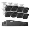 ANNKE 5MP 8 Channel Security Camera System with Audio, 8MP Business H.265+ Surveillance NVR, 8 PCs 5MP Super HD Bullet IP PoE Network Cameras, 100ft EXIR Night Vision, IP67 Weatherproof, No Hard Drive view 1