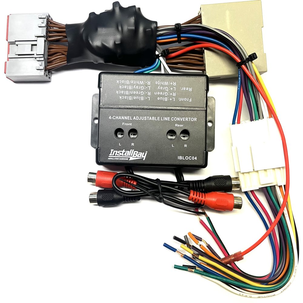 Car Stereo Full System 4 Channel Add an Amp Amplifier Adapter -Made for Ford: 2007-2010 Edge, 2008-2012 Escape, 2004-2014 Expedition, 2009-2012 Flex, 2005-2011 Focus -No Factory External Amp Vehicles