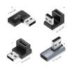 Lily Brown USB Male to Female Left Angle 90 Degree Turn Adapter USB3.0 Male to Female Elbow Adapter 10Gbps for Laptop PC Connector USB 3.0 Adapter 90 Degree Male to Female Coupler Connector view 4