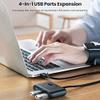 USB Hub 4-Port USB 3.0 High-Speed USB Splitter for Hard Drives USB Flash Drive Mouse Keyboard Extend Adapter USB 3.0 Hub view 4