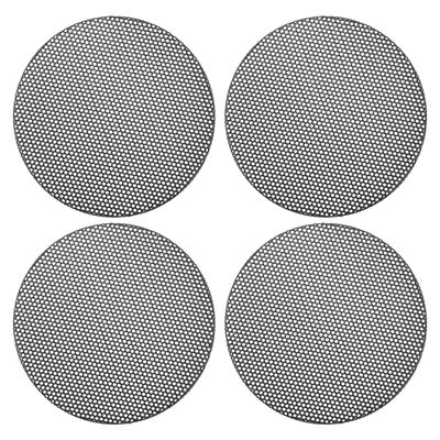 ACROPIX Universal 2.5 Inch Speaker Grills Mesh for Audio Subwoofer 74x4mm Grille without Frame Black - Pack of 4