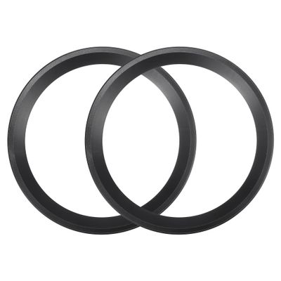 ACROPIX Universal 8" Subwoofer Speaker Rings Cover Spacers Speaker Audio Decorative Circle without Mesh Grille ABS Black - Pack of 2