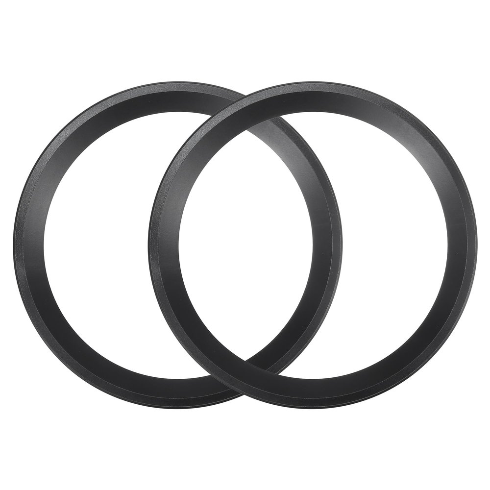 ACROPIX Universal 8" Subwoofer Speaker Rings Cover Spacers Speaker Audio Decorative Circle without Mesh Grille ABS Black - Pack of 2