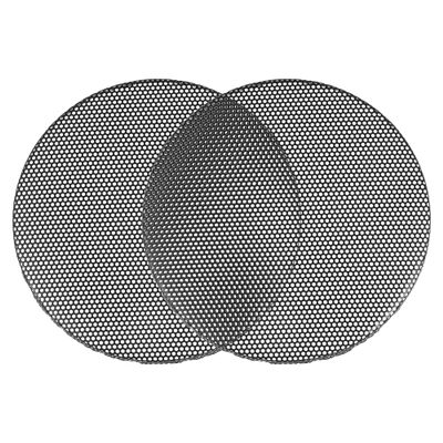 ACROPIX Universal 4.5 Inch Speaker Grills Mesh for Audio Subwoofer 122x6.5mm Grille without Frame Black - Pack of 2