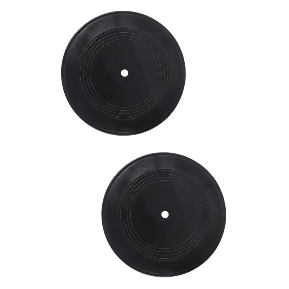 Cabilock 2pcs Vinyl Record Wall Decor Retro Wall Art for Living Room Cafe Bar for Music Theme Decoration Indie Aesthetic