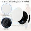 PNWCZ 6.5 Inch Bluetooth Ceiling Speakers 300W 2-Way Flush Mount Plus Wall Mount with in Wall Amplifier Receiver Perfect for Home Theater Office Bathroom(2 Speakers) view 2
