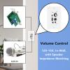 PNWCZ 6.5 Inch Bluetooth Ceiling Speakers 300W 2-Way Flush Mount Plus Wall Mount with in Wall Amplifier Receiver Perfect for Home Theater Office Bathroom(2 Speakers) view 3