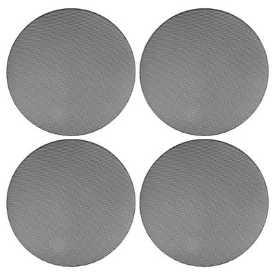 ACROPIX Universal 7 Inch Speaker Grills Mesh for Audio Subwoofer 182x6.5mm Grille without Frame Black - Pack of 4